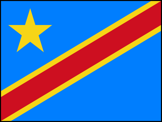 Flag Конго Демократична Республіка