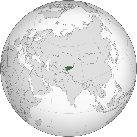 Map Киргизстан