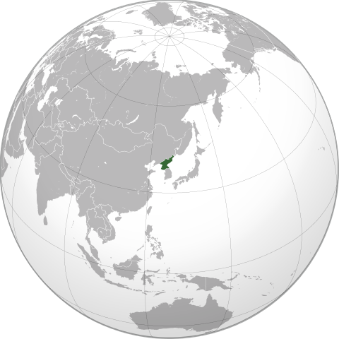 Map Північна Корея