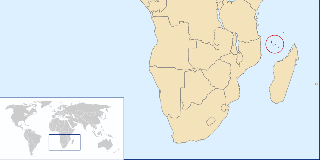Map Коморські о-ви