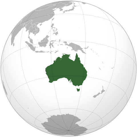 Map Австралія