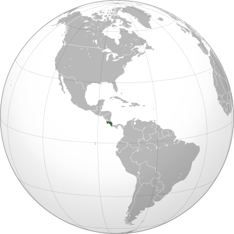 Map Коста-Ріка
