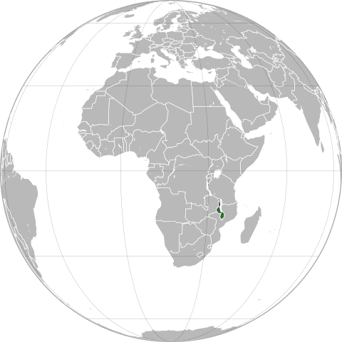 Map Малаві