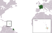 Map Мартініка