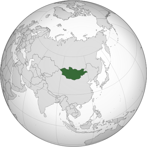 Map Монголія