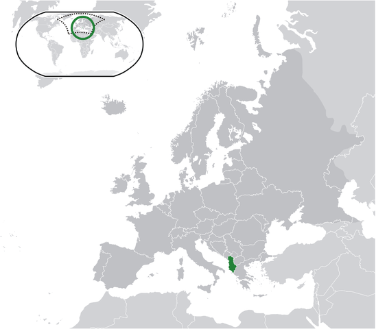 Map Албанія