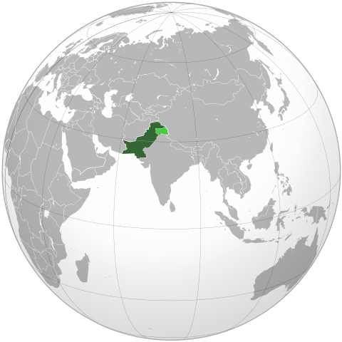 Map Пакістан