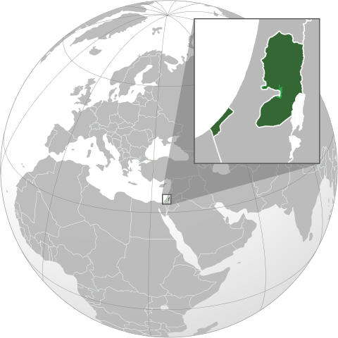 Map Палестинські території