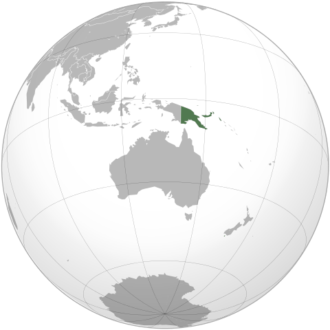 Map Папуа-Нова Гвінея