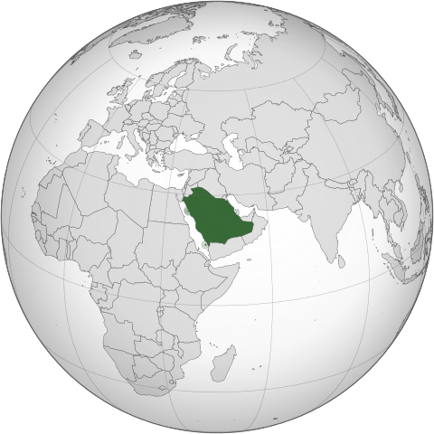 Map Саудівська Аравія