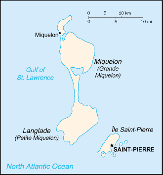 Map Сен-П'єр і Мікелон