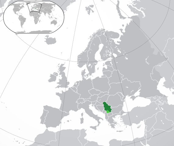 Map Сербія