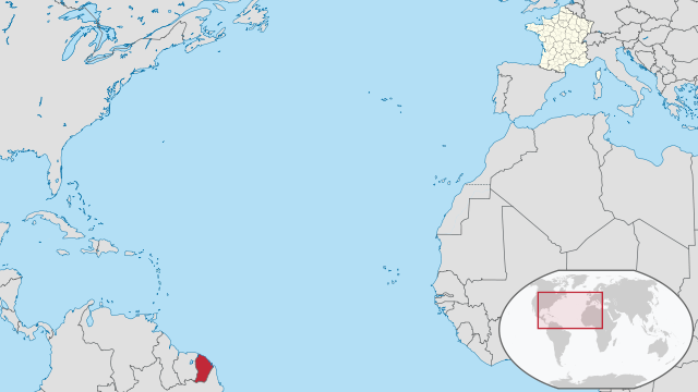 Map Гвіана (Франція)