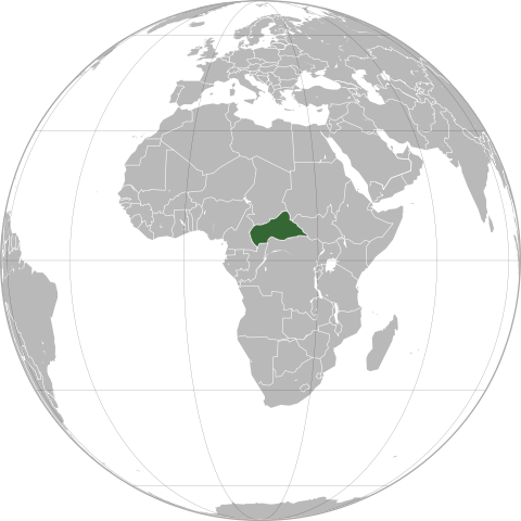 Map Центрально-Африканська Республіка