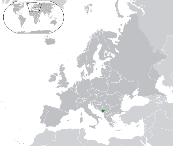Map Чорногорія