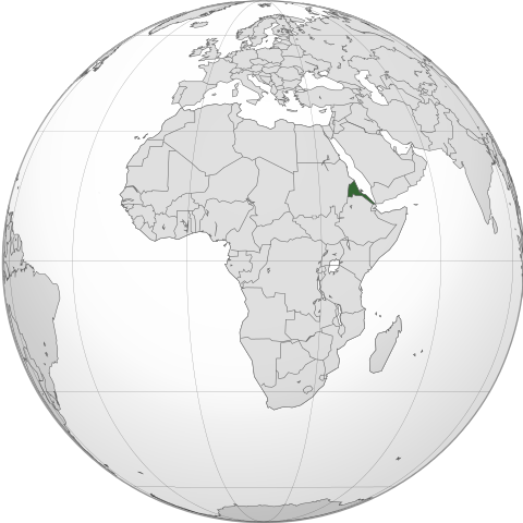 Map Еритрея