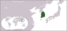 Map Південна Корея