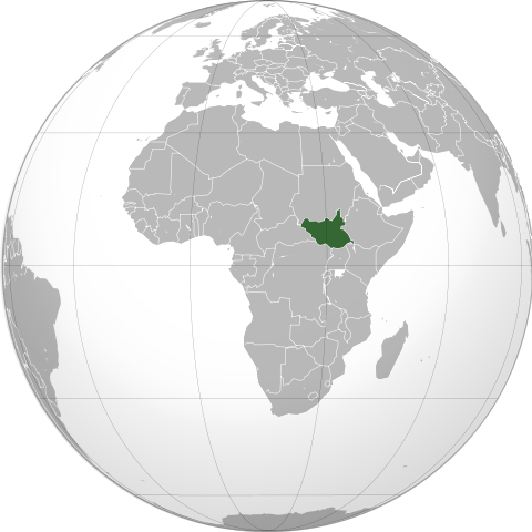 Map Південний Судан