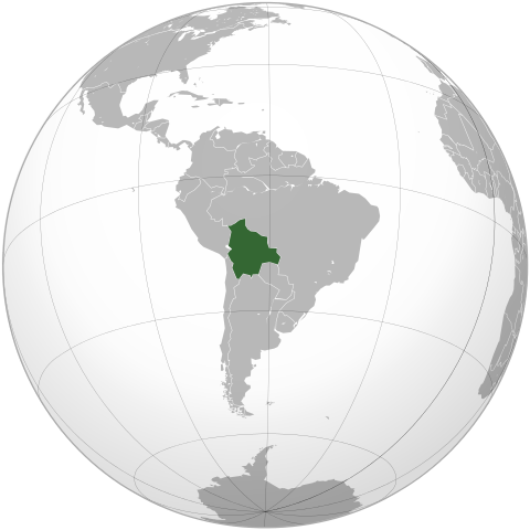 Map Болівія
