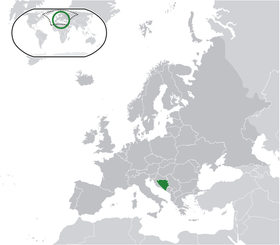 Map Боснія і Герцеґовина
