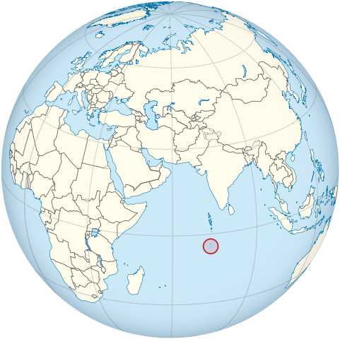 Map Британська територія в Індійському океані