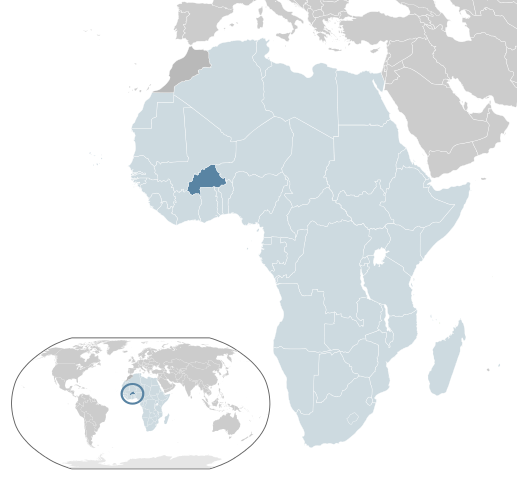 Map Буркіна-Фасо