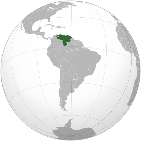 Map Венесуела
