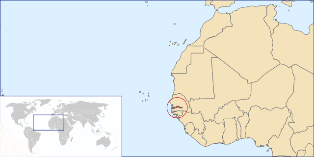 Map Гамбія