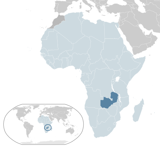 Map Замбія