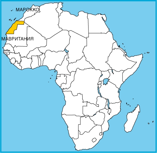 Map Західна Сахара