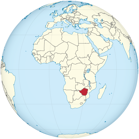 Map Зімбабве