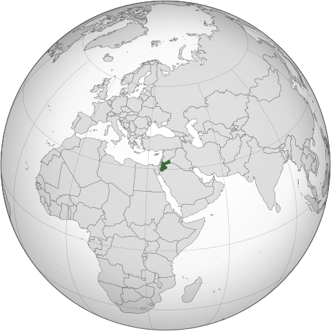 Map Йорданія